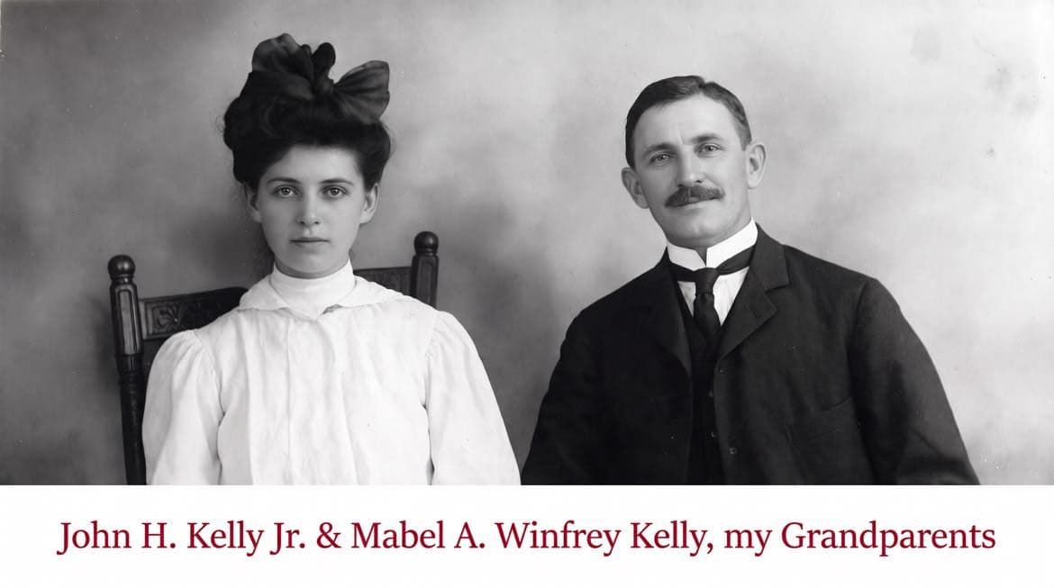 Portrait of John H.Kelly jr & Mabel A. winfrey Kelly